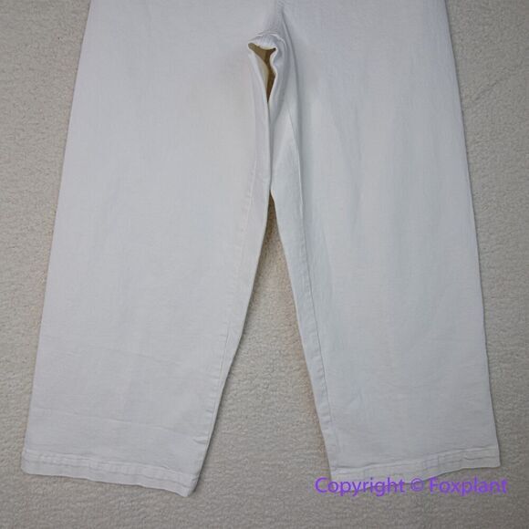 New! Madewell The Curvy‎ Emmett Wide-Leg Jean in Tile White , size 31 - Picture 4 of 15